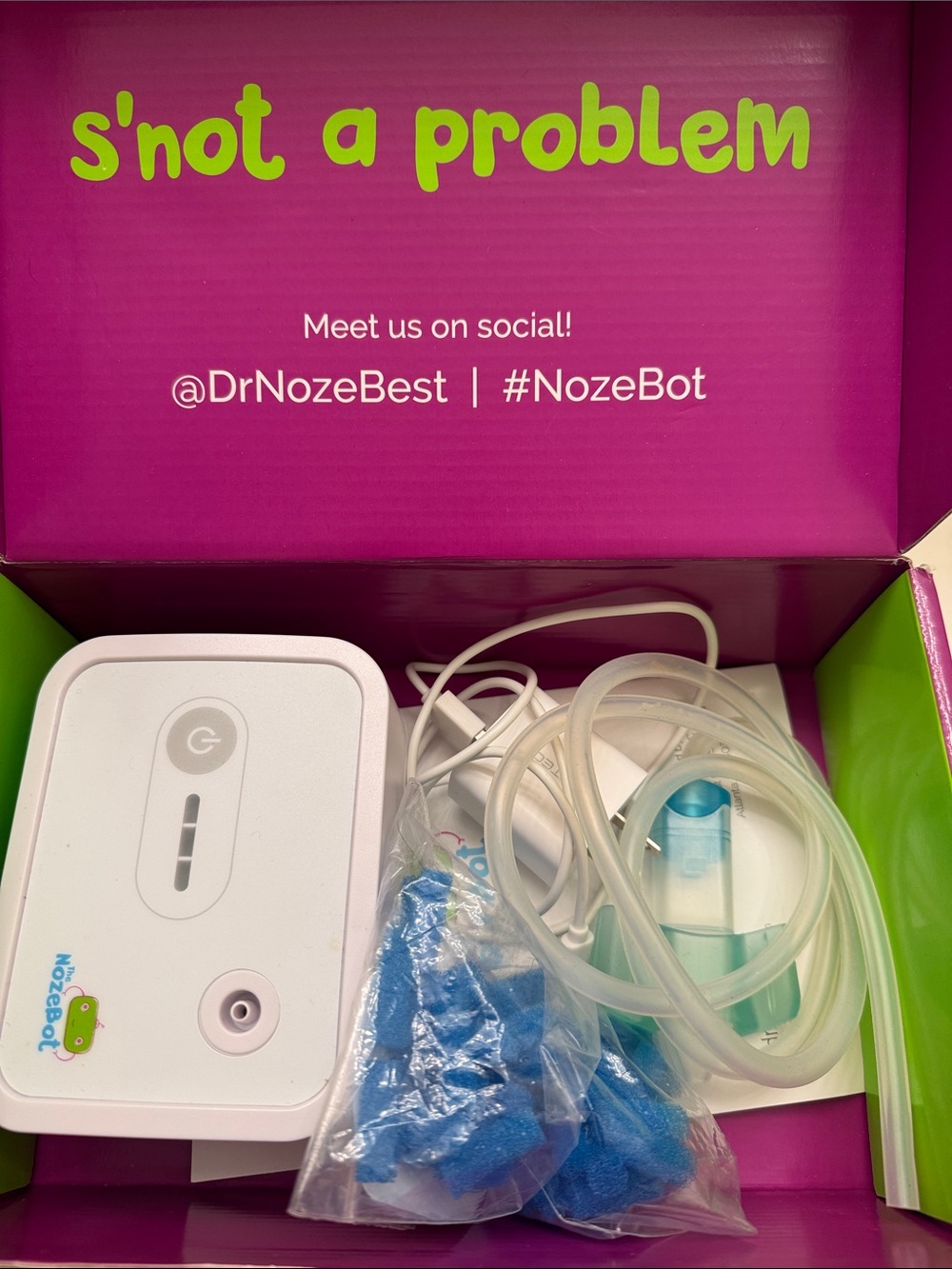 Dr Noze Best White Nasal Aspirator Home Kit - Blue Accessories